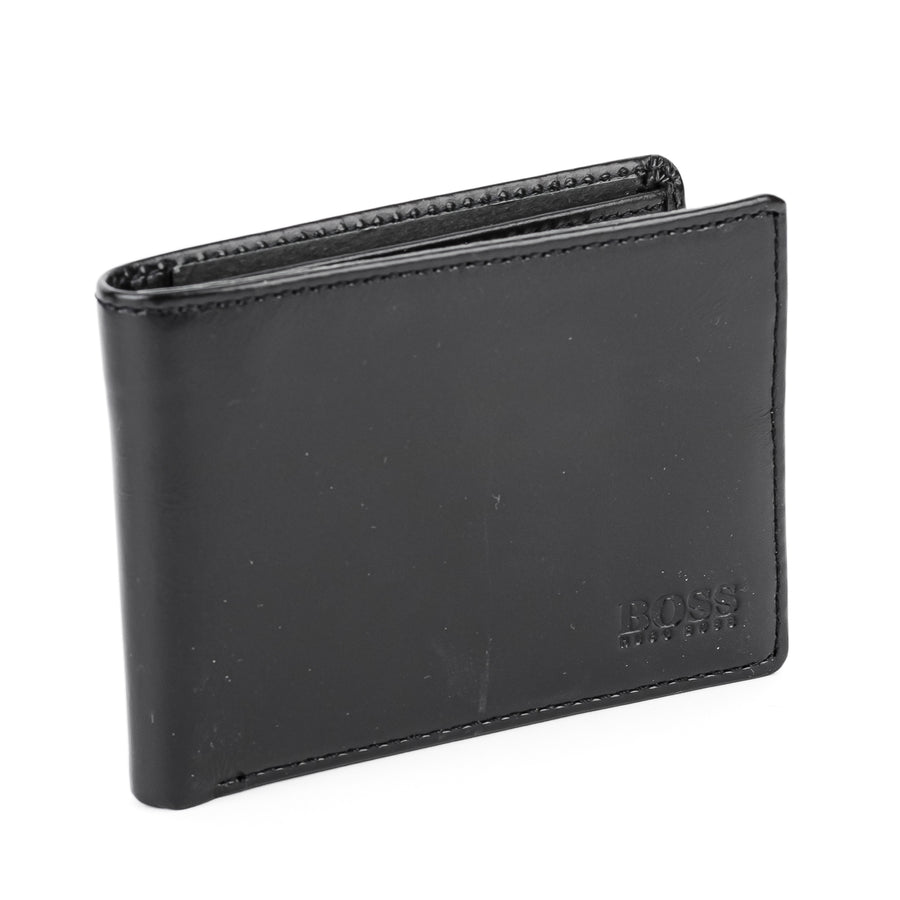 BOSS Bifold Wallet - Black Leather