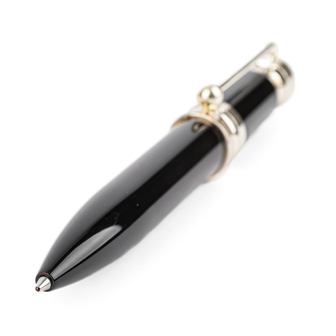 TIFFANY & CO Paloma Picasso Sterling Groove Ballpoint Pen - Black
