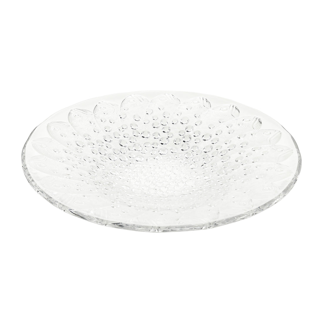 LALIQUE Roscoff Clear Centrepiece Bowl Signed