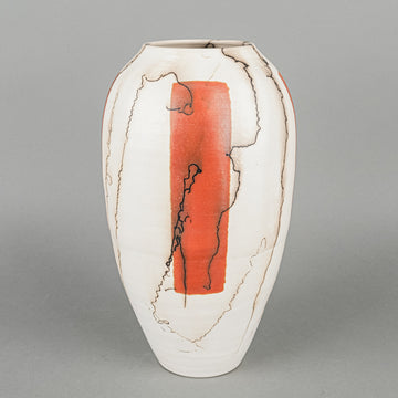 SHU CHEN CHENG Horse Hair Raku Vase