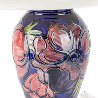 MOORCROFT Anemone Blue Ground Lamp with Shade