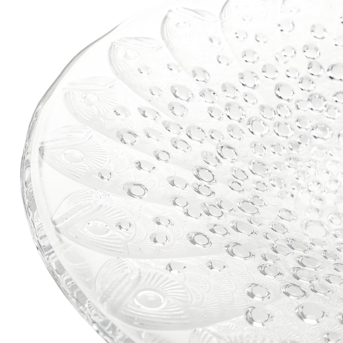 LALIQUE Roscoff Clear Centrepiece Bowl Signed