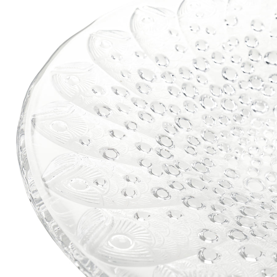 LALIQUE Roscoff Clear Centrepiece Bowl Signed