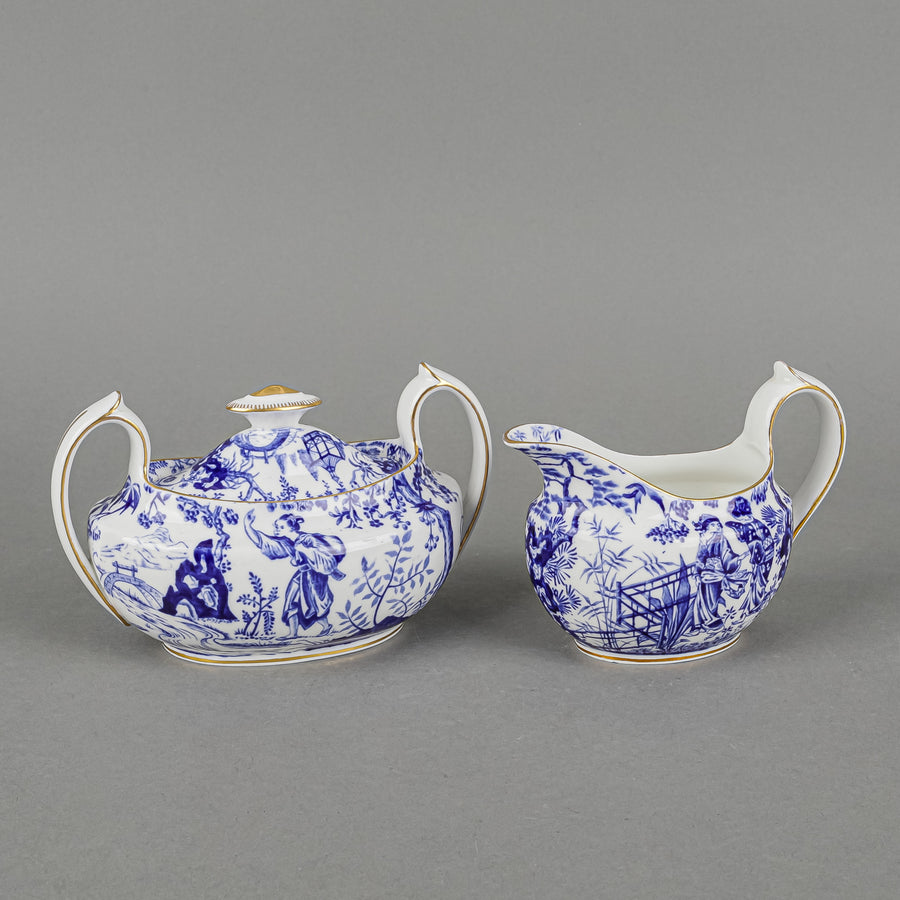 ROYAL CROWN DERBY Mikado Cream And Covered Sugar Dublin Shape