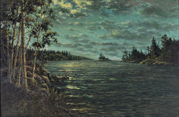 Otto Planding (Canadian 1857-1967) Untitled-Moonlit Waters