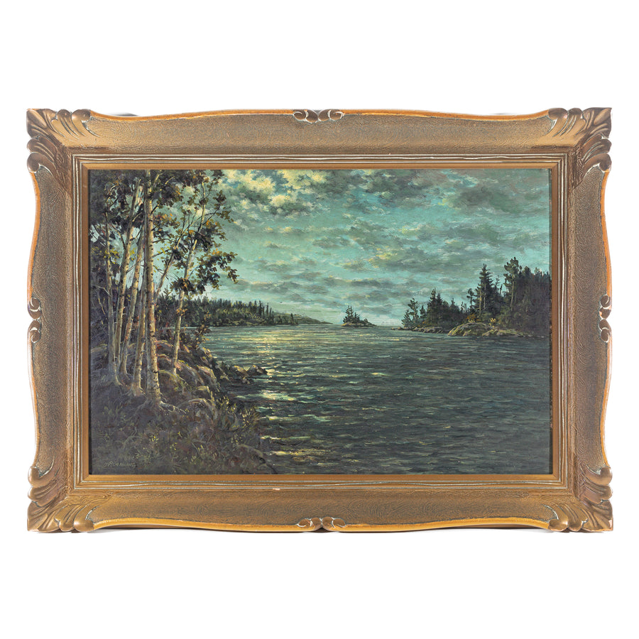 Otto Planding (Canadian 1857-1967) Untitled-Moonlit Waters