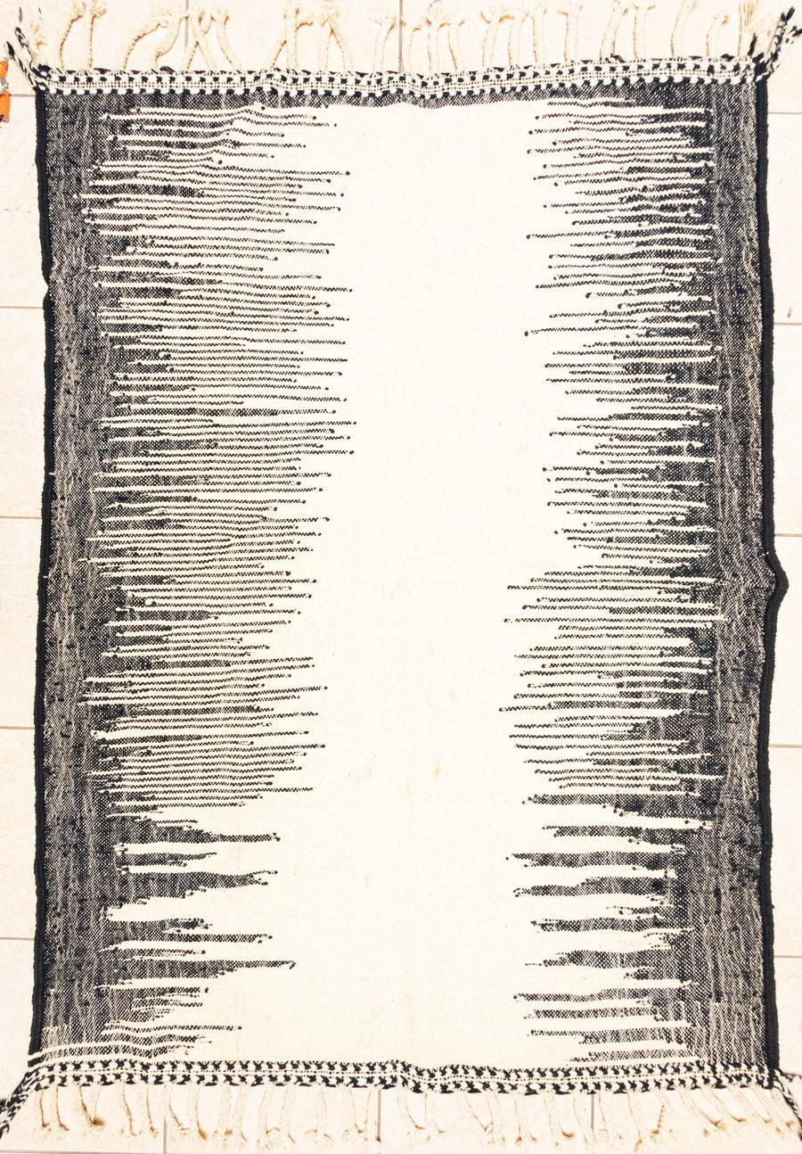 Wool Moroccan Kilim Handwoven Flatweave Rug