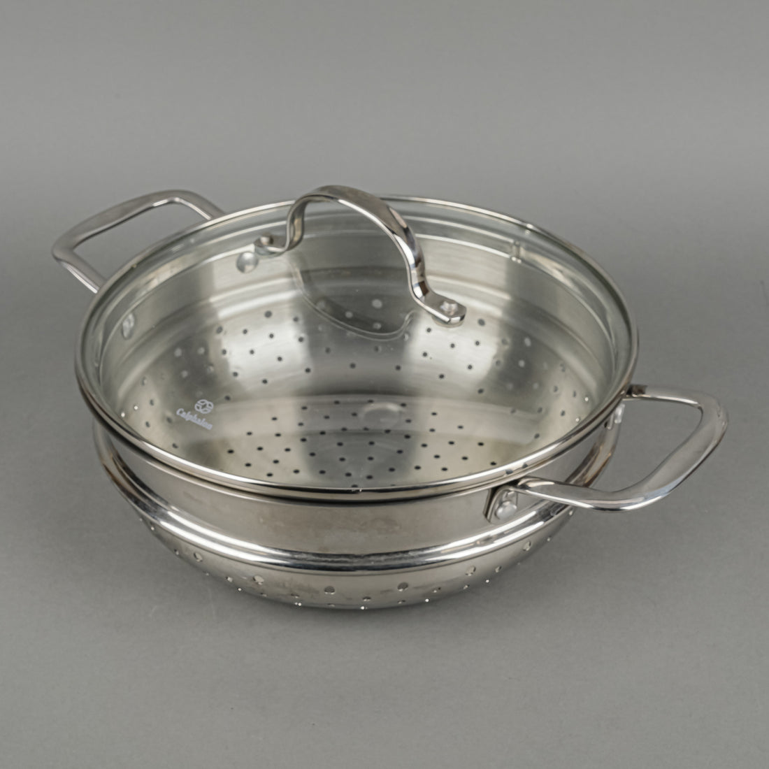 CALPHALON 4 Qt Sautee Pan With Lid And Stainless Steel Steamer Insert