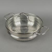 CALPHALON 4 Qt Sautee Pan With Lid And Stainless Steel Steamer Insert