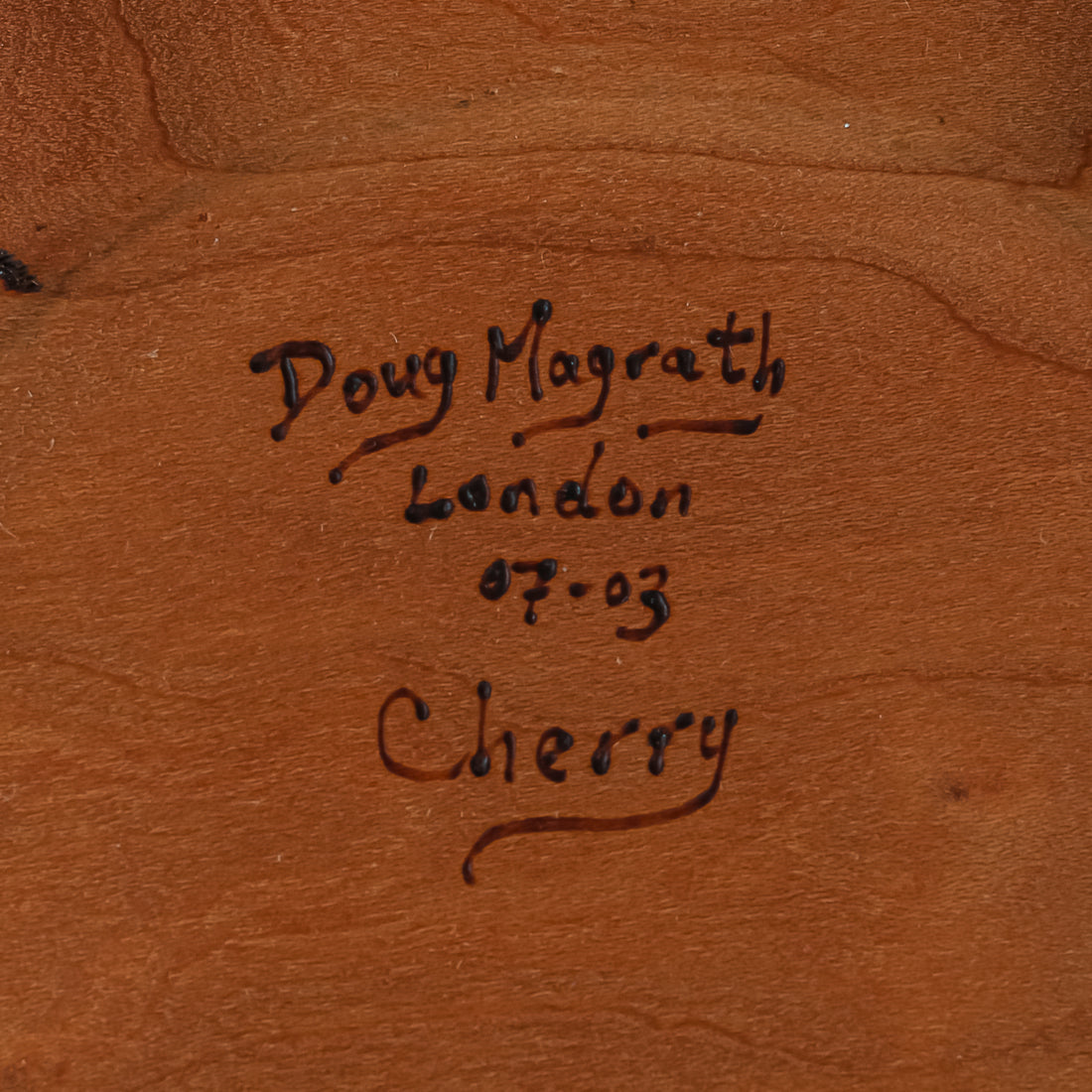 Doug McGrath Turned Cherry Wood Salad Bowl