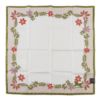 CELINE Cotton Handkerchief - Green Border And Floral