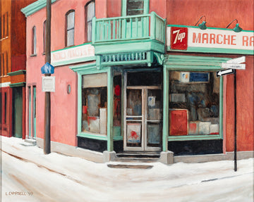 Laurie Campbell (Canadian 1959) "Depanneur (Villeneuve & De Bullion)"
