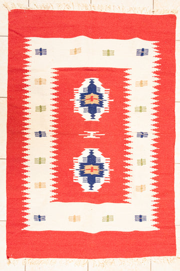 Wool Kilim Flatweave Rug