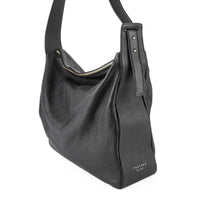 TSATSAS Meral Black Leather Shoulder Bag