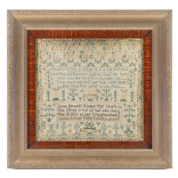 Framed Needlepoint Sampler