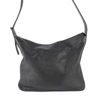 TSATSAS Meral Black Leather Shoulder Bag