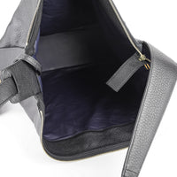 TSATSAS Meral Black Leather Shoulder Bag