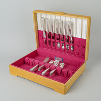 Wm A ROGERS Lido SP Flatware 8 PS Plus Extras