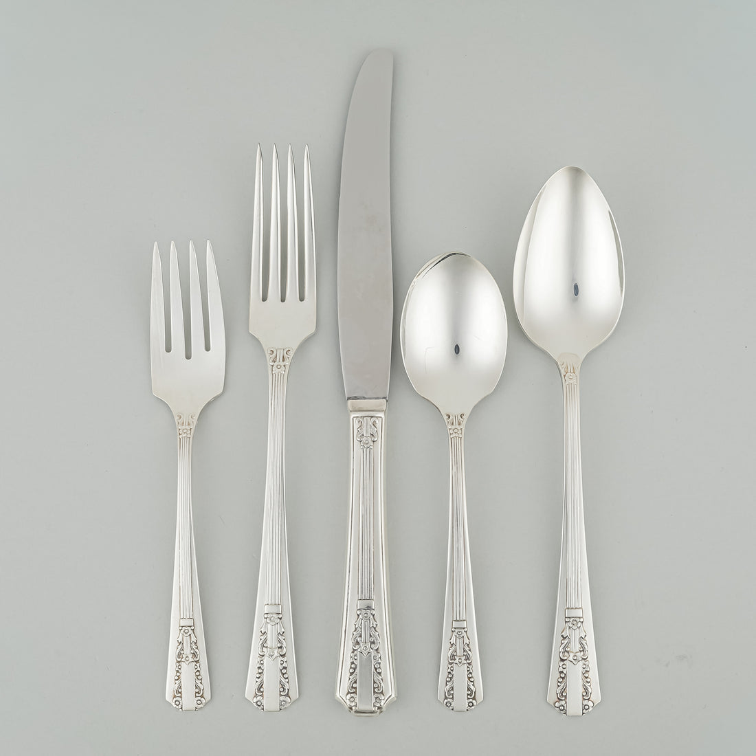 Wm A ROGERS Lido SP Flatware 8 PS Plus Extras