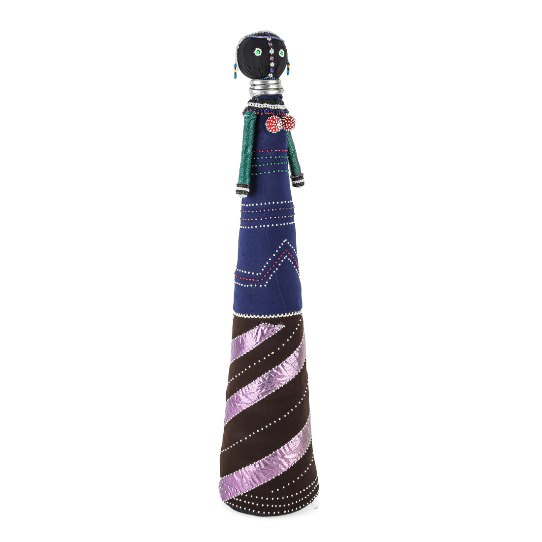 South African Ndebele Beaded Tall Doll