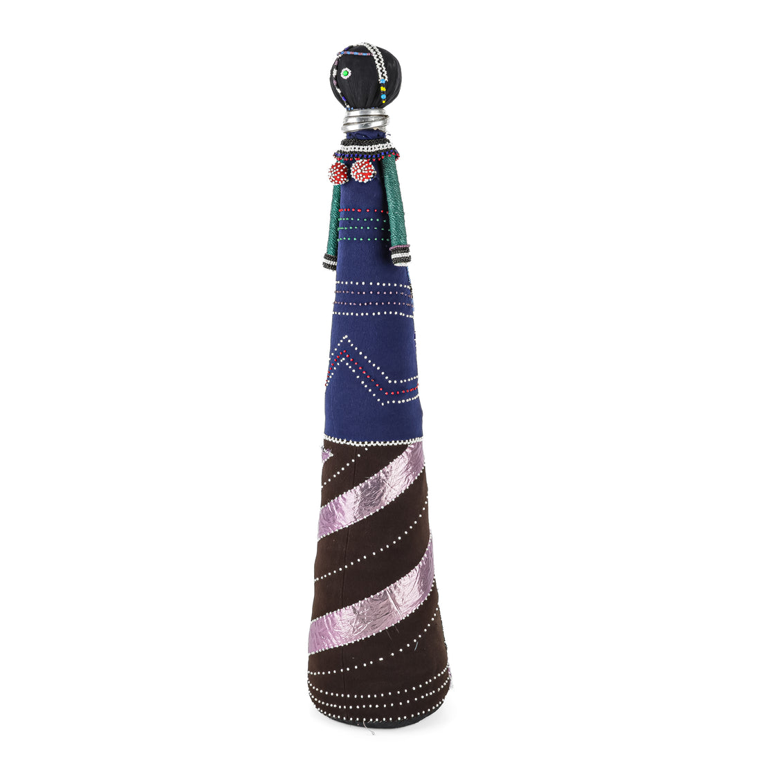 South African Ndebele Beaded Tall Doll