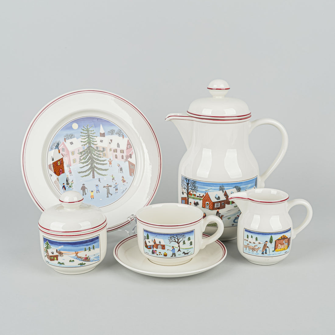 VILLEROY & BOCH Naif Christmas Coffee And Dessert Set
