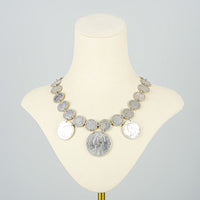 VICTORIAN Sterling Silver "Love Token" Coin Necklace
