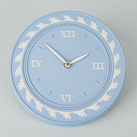 WEDGWOOD White On Blue Jasperware Wall Clock