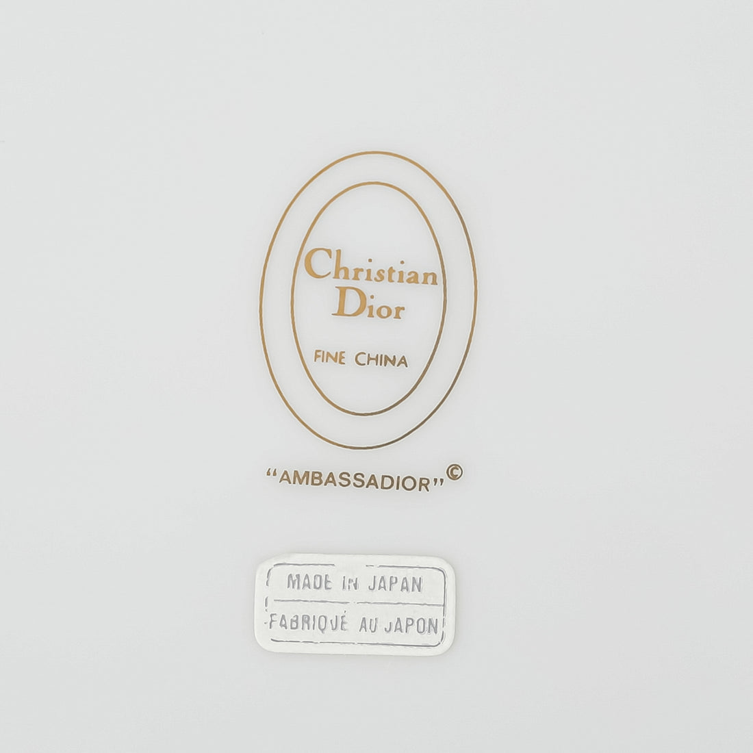 CHRISTIAN DIOR Ambassadior Dinner Plates Set Of 6