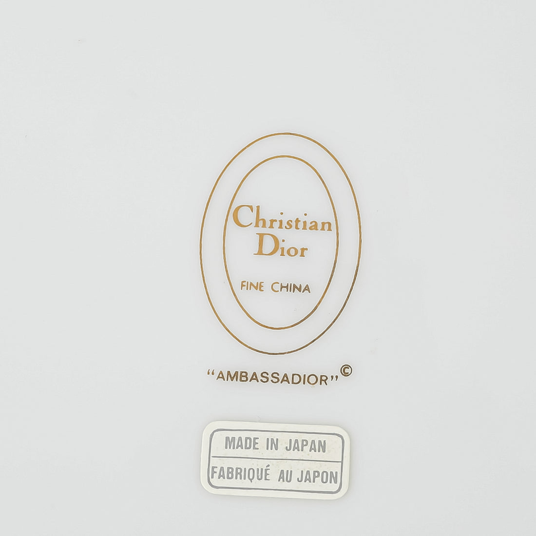 CHRISTIAN DIOR Ambassadior Dinner Plates Set Of 4