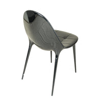 CASSINA Caprice 245 Chair Black Capitonne Leather