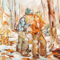Eva Mosonyi (Hungarian-Canadian 1935) "Sugaring Off Mont St. Gregoire, Que"
