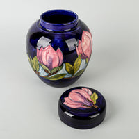 MOORCROFT Magnolia Blue Ground Lidded Ginger Jar