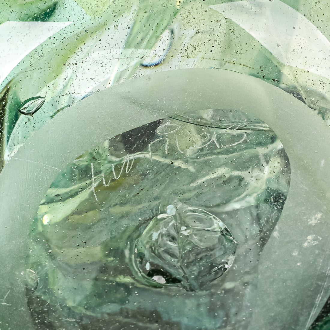 TWO RIVERS Art Glass Vase - Signed