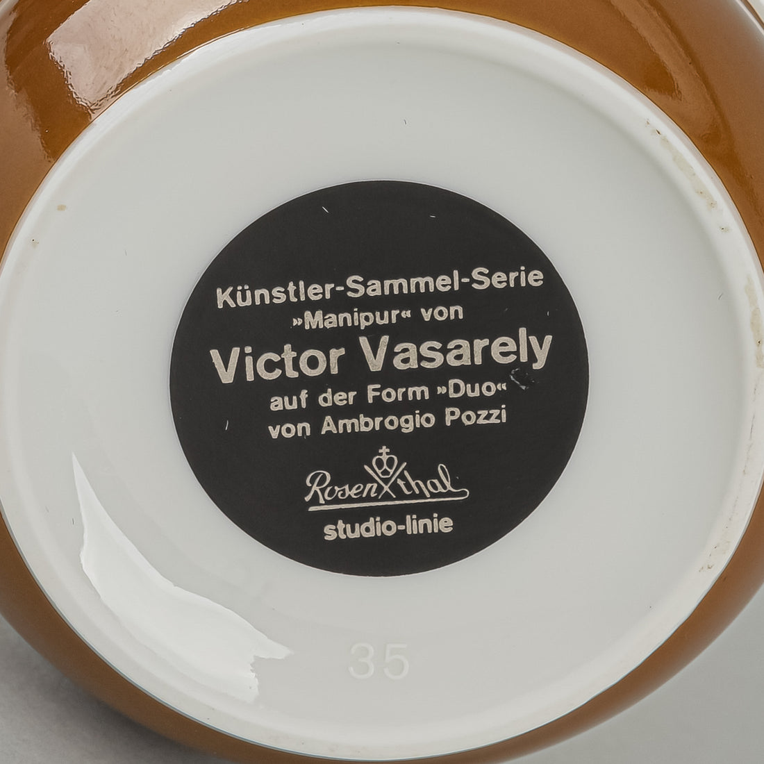 ROSENTHAL Victor Vasarely MANIPUR Duo Vase