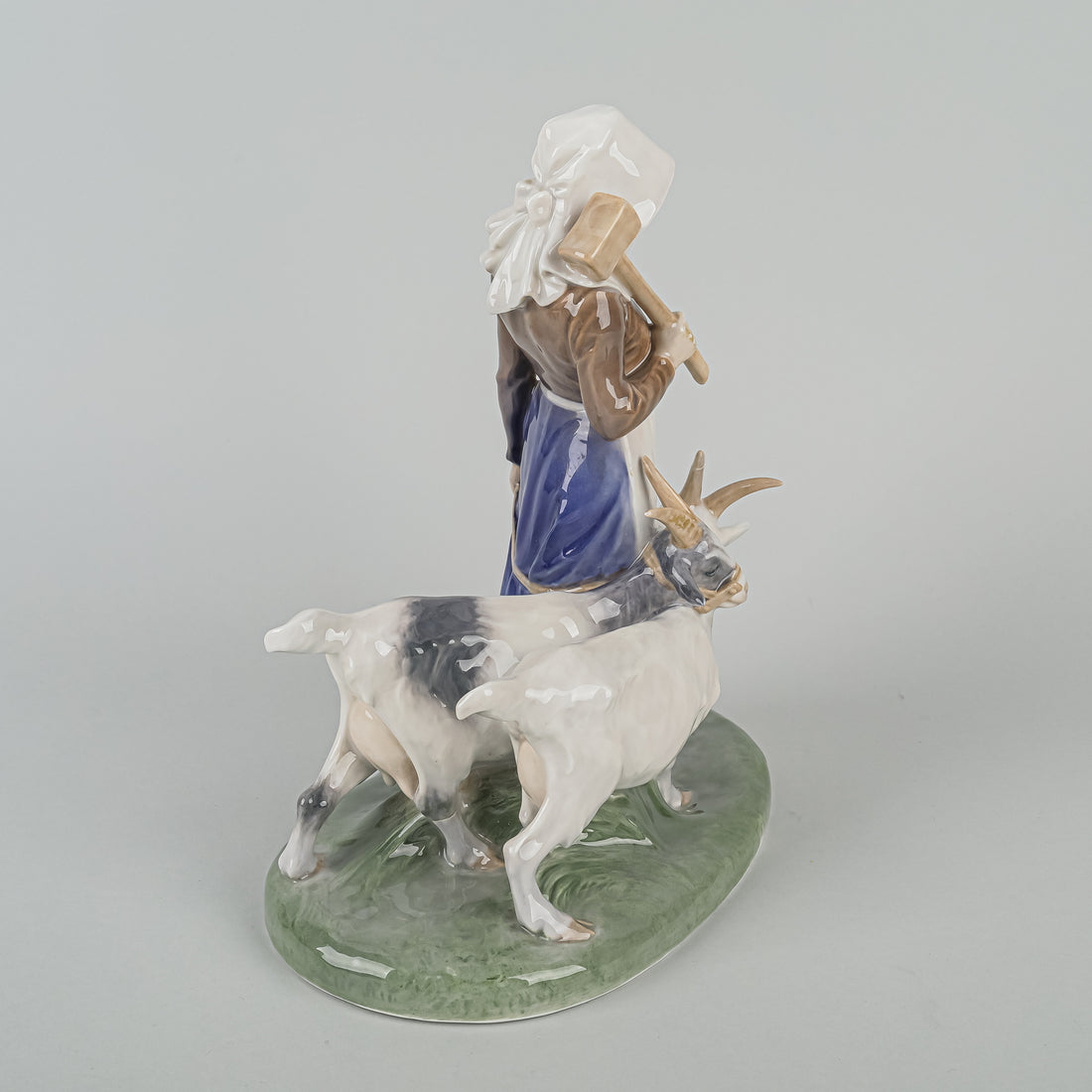 ROYAL COPENHAGEN Figurine Girl Walking With Goats & Hammer 694