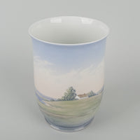 BING & GRØNDAHL Windmill Landscape Vase 8722-460
