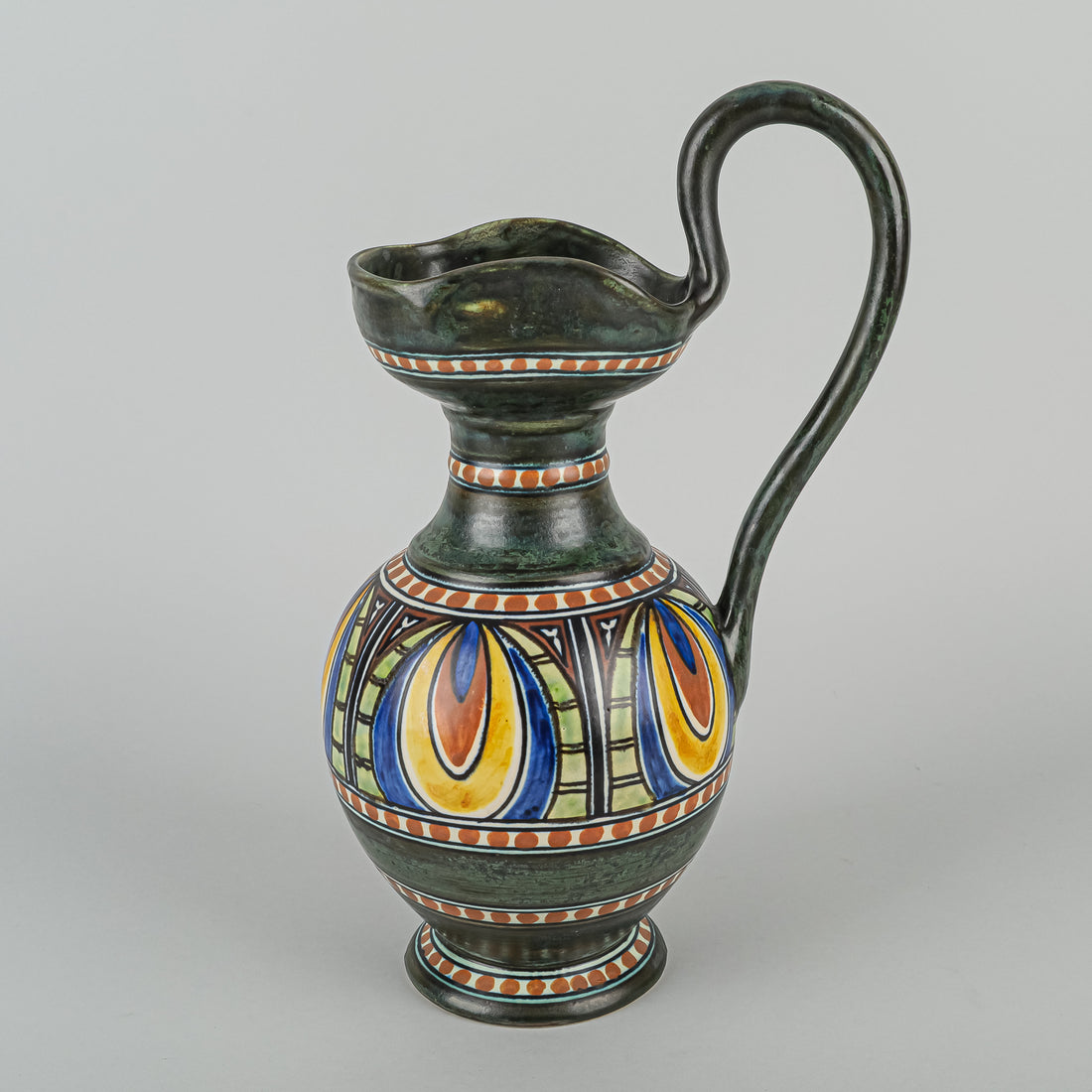 PZH GOUDA Mero Hand Painted Pottery Ewer 0205