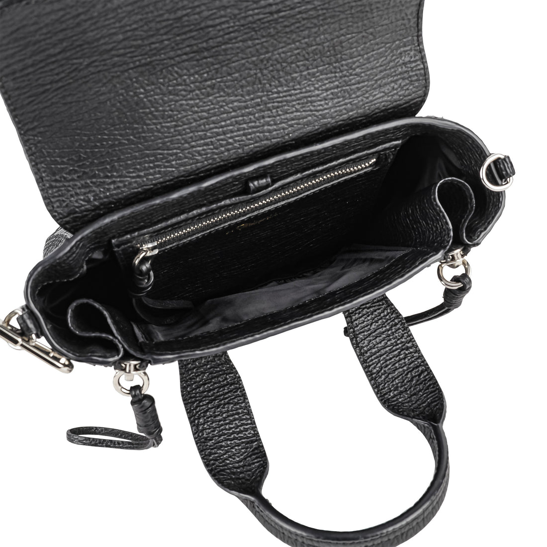 PHILIP LIM Pahli Satchel Studded Leather/Fur Mini Handbag