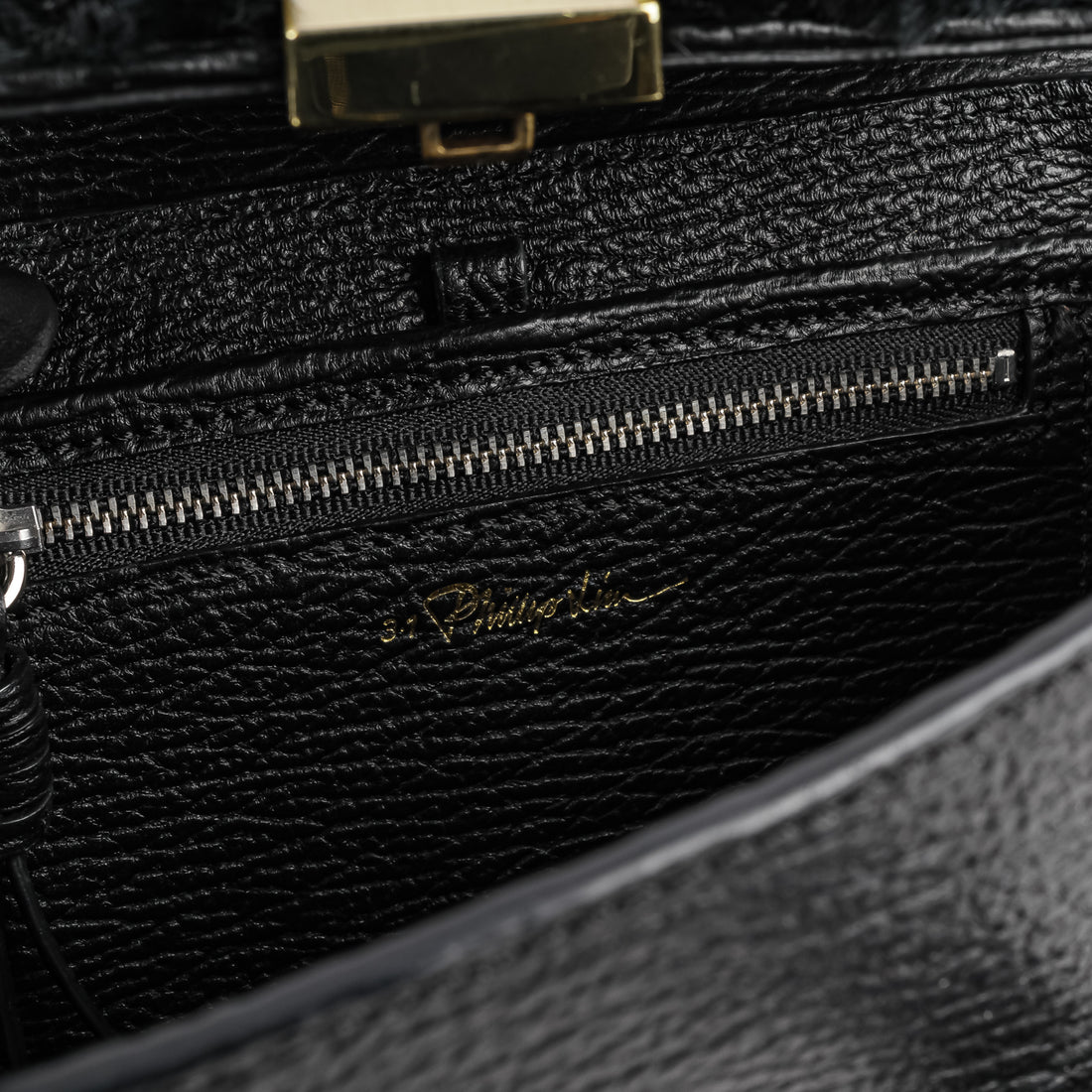 PHILIP LIM Pahli Satchel Studded Leather/Fur Mini Handbag
