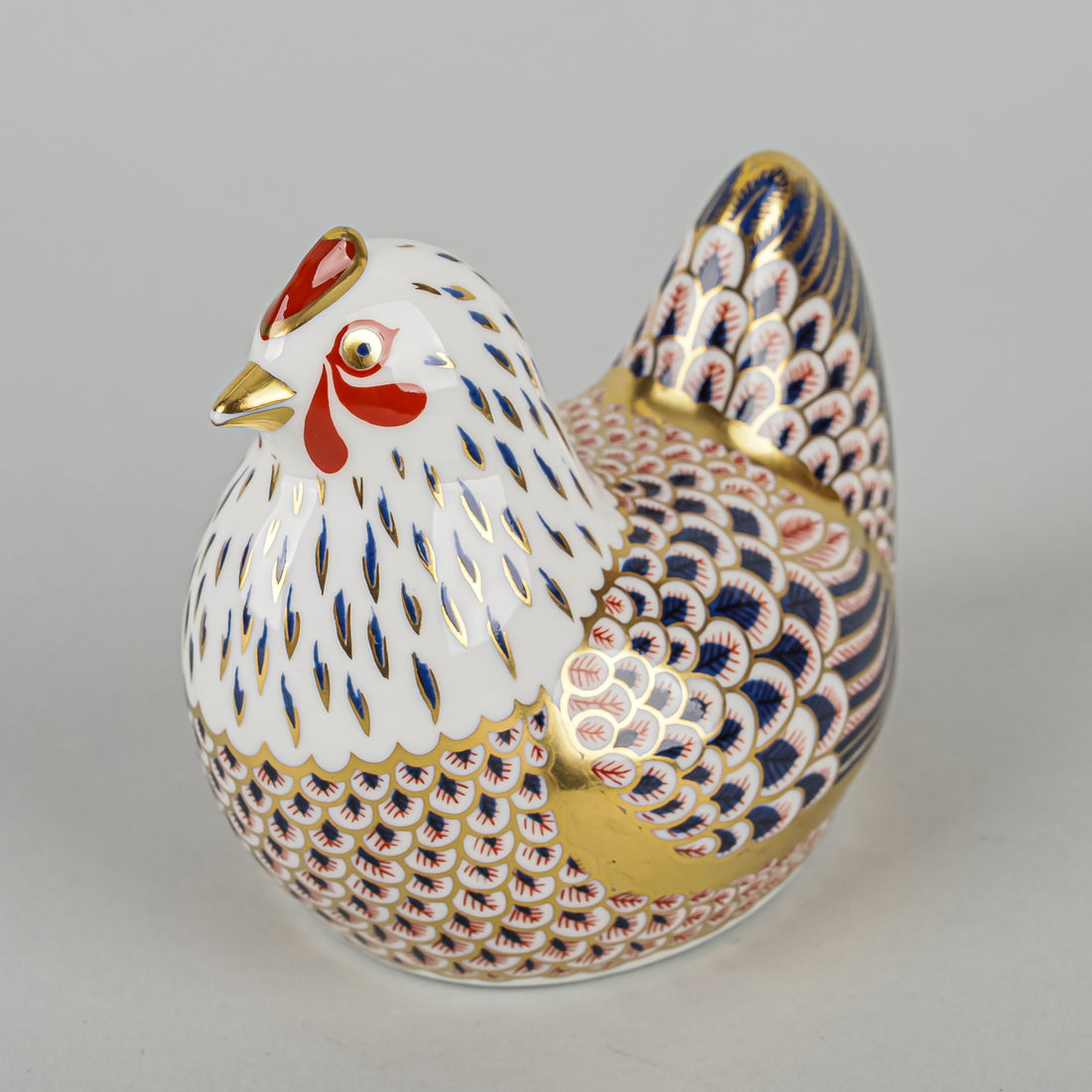 ROYAL CROWN DERBY Paperweight Chicken Hen
