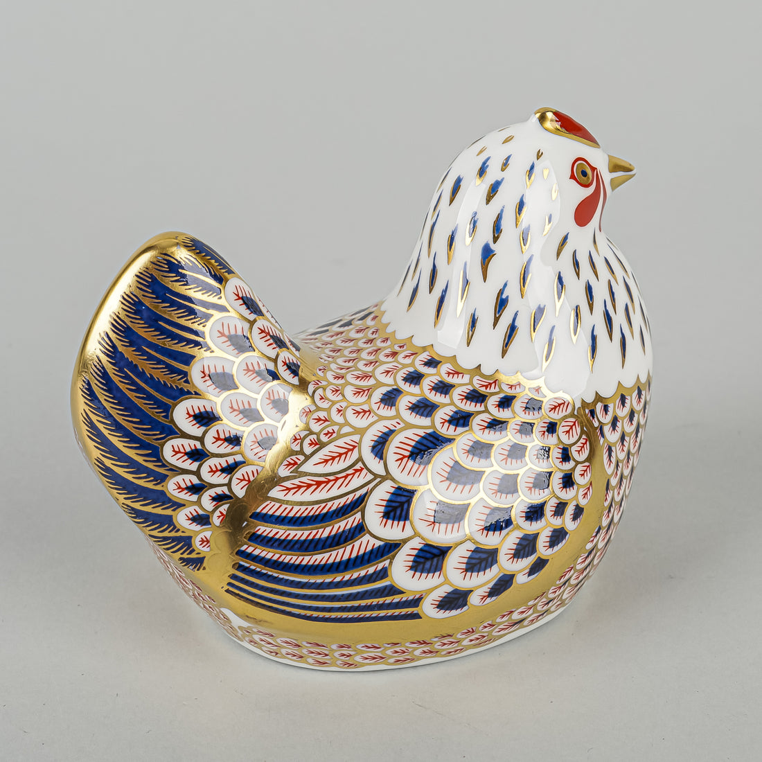ROYAL CROWN DERBY Paperweight Chicken Hen
