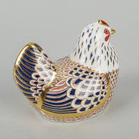 ROYAL CROWN DERBY Paperweight Chicken Hen