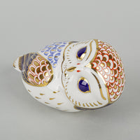 ROYAL CROWN DERBY Paperweight Owl
