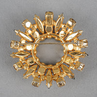 SHERMAN Brooch And Clips Set - Bronze Green Orange