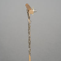 Sterling Rectangular Textured Hinged Drop Earrings