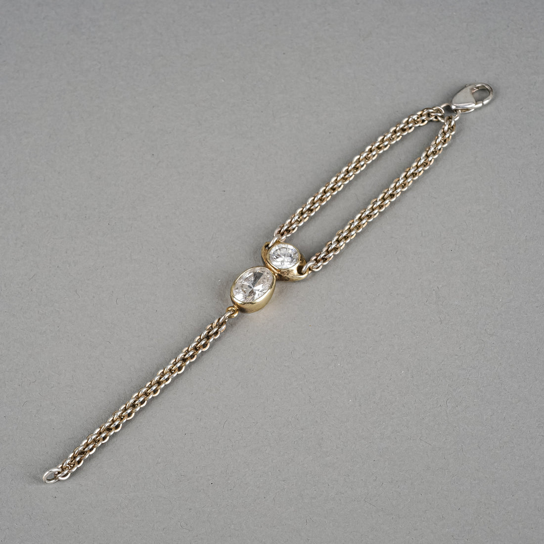 UNOAERRE Sterling Two-Tone Cubic Zirconia Bracelet