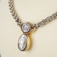 UNOAERRE Sterling Two-Tone Cubic Zirconia Necklace