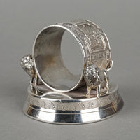 TORONTO SP CO Figural Napkin Ring - Two Lions