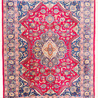 Hand Knotted Wool Kashan Style Rug      116"x77"
